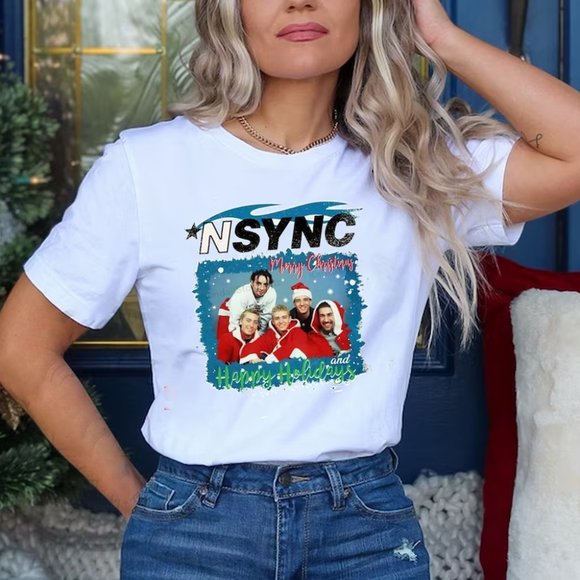 Gildan Shirts Nsync Christmas Shirt 9s Boy Band Shirt Nsync Eras